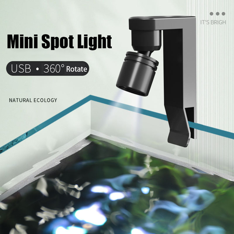 Aquarium Marine Lights - Lampe à pince USB étanche, Spot