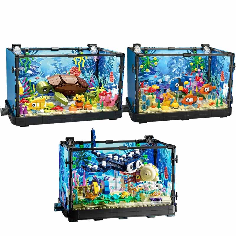 Marine Aquarium Cube - Ensemble de blocs de construction pour