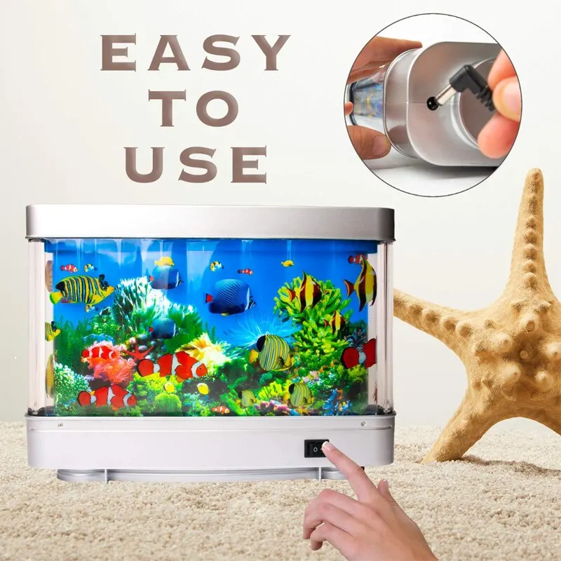 Veilleuse poisson tropical pou - Aquarium Marine Lights avis et prix
