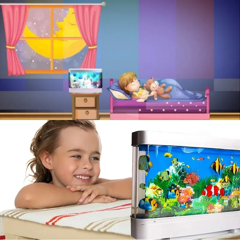 Veilleuse poisson tropical pou - Aquarium Marine Lights avis et prix