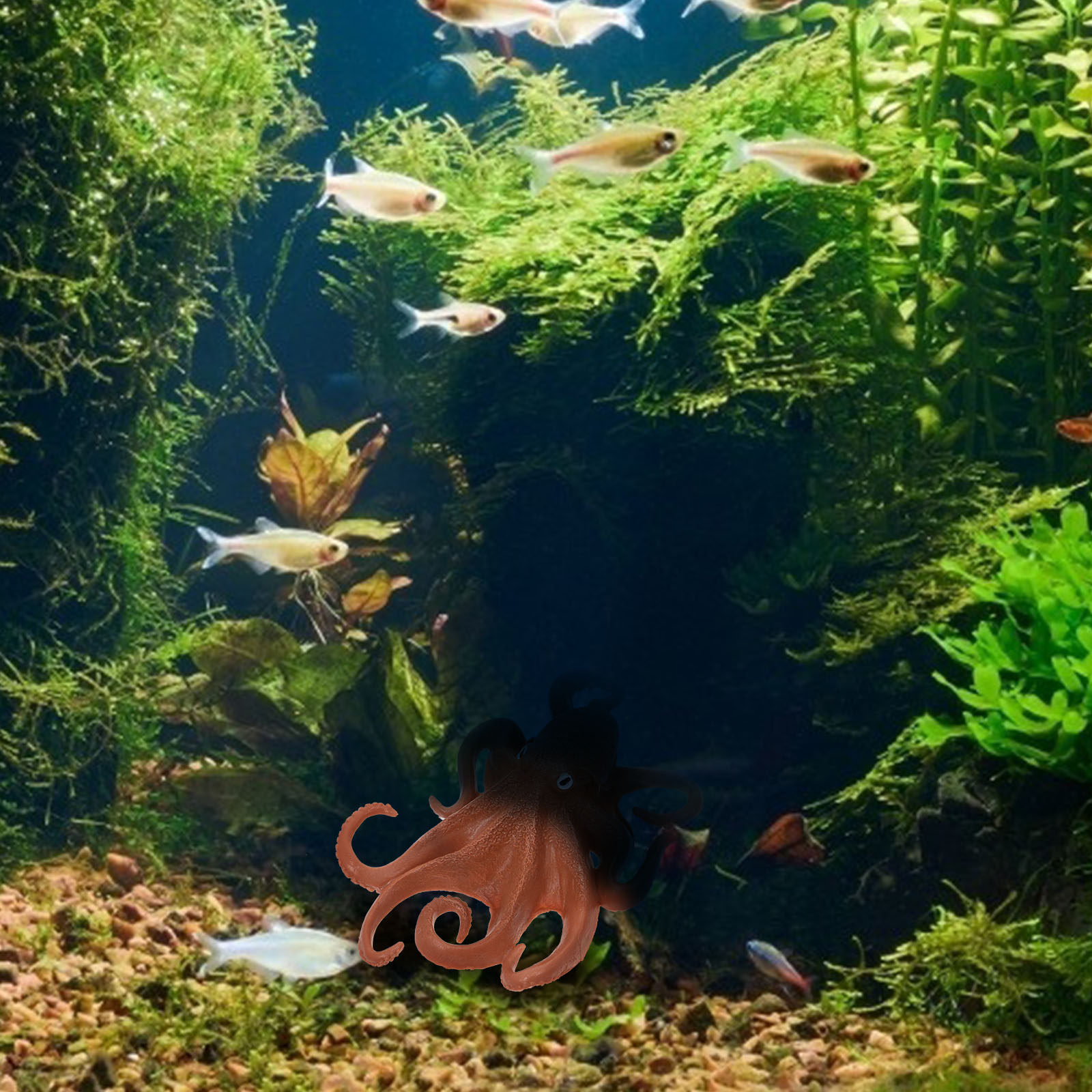 Figurine de poulpe réaliste, m - Marine Aquarium avis et prix